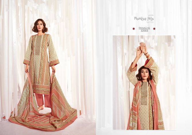 Panache By Mumtaz Lawn Cotton Dress Materials Catalog
